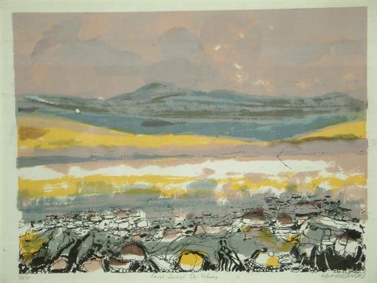 Ken Hildren, pair limited edition prints, Lough Imagh Co. Galway and Dooks, Near Glenbereigh. Co. Kerry,